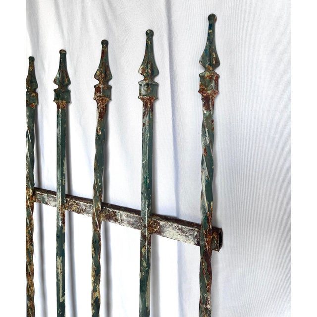 Early 20th Century Vintage Wrought Iron Gate For Sale - Image 5 of 17