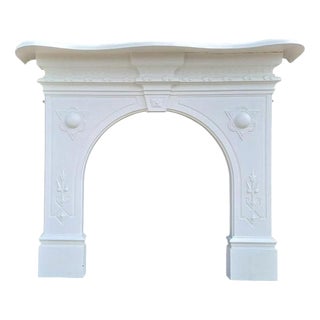 Victorian Arched Cast Iron Fireplace Surround For Sale