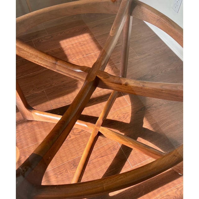 Vintage Compass Dining Table Model No. 2458T48 Designed by Adrian