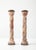 1980s 1980's Spiral Marble Steel and Brass Large Candle Holder For Sale - Image 5 of 17