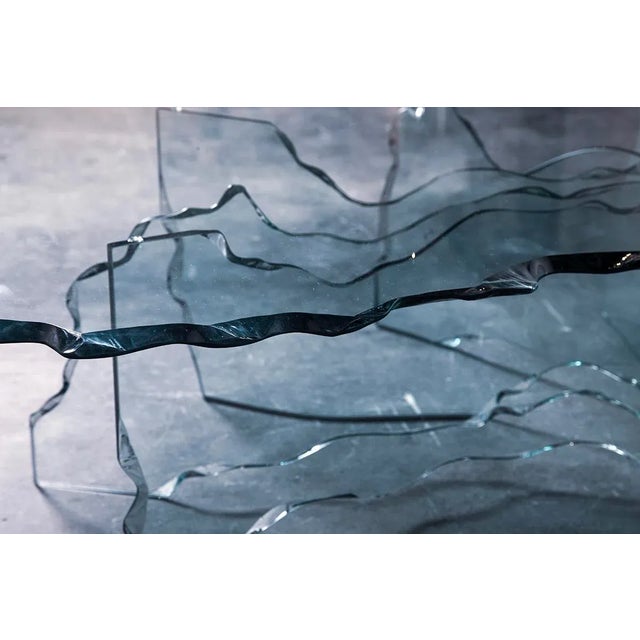 1980s Shell Coffee Table by Danny Lane for Fiam, 1980s For Sale - Image 5 of 12