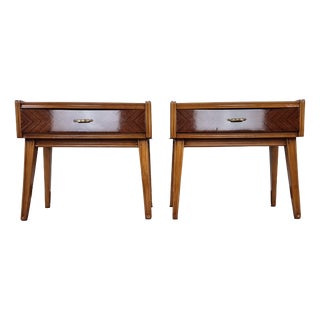 Vintage Art Deco Nightstands, 1940, Set of 2 For Sale
