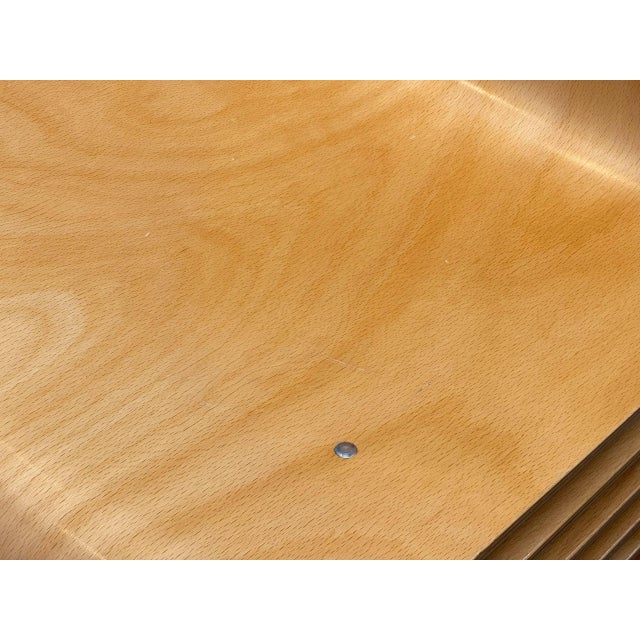 Stackable Cantilever Chairs in Beech and Chrome, 1990s For Sale - Image 16 of 17