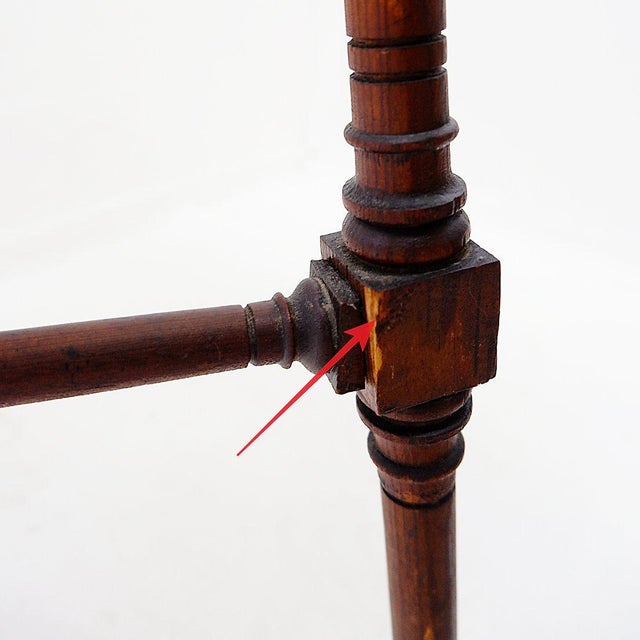 Art Nouveau Style Wooden Side Table For Sale - Image 12 of 16