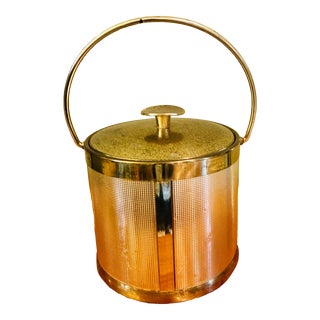 Vintage Brass Ice Bucket For Sale