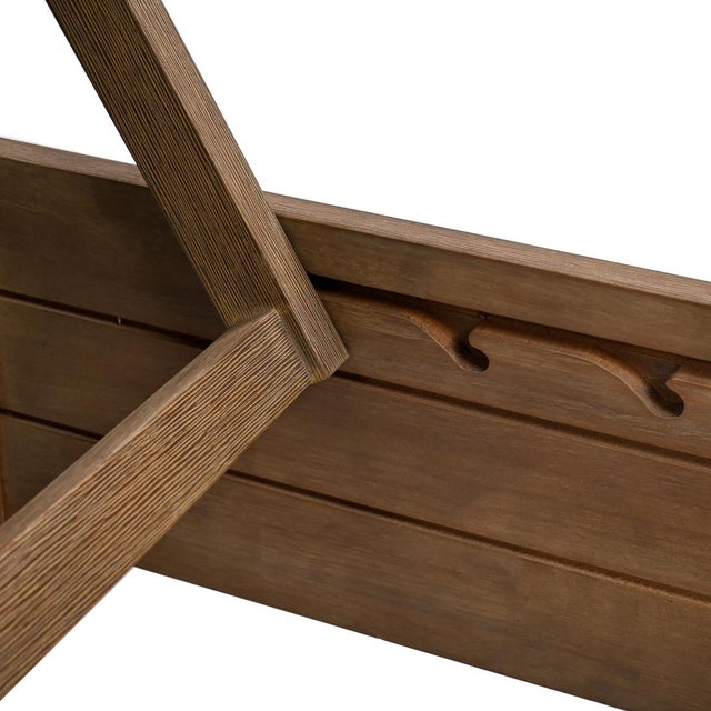 Blanquilla Eucalyptus Chaise Lounge, Natural/Beige For Sale - Image 9 of 13