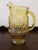 Amber Vintage Anchor Hocking Rainflower Amber Glass Pitcher For Sale - Image 8 of 8