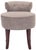 Vanity Stool in Stone & Cherry Mahogany For Sale In Philadelphia - Image 6 of 6