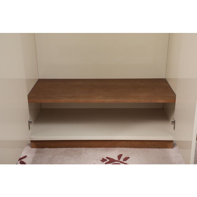 Early 21st Century Memoire Ivory High-Gloss Lacquer Storage Armoire Cabinet by Jeremiah Brent For Sale - Image 5 of 9
