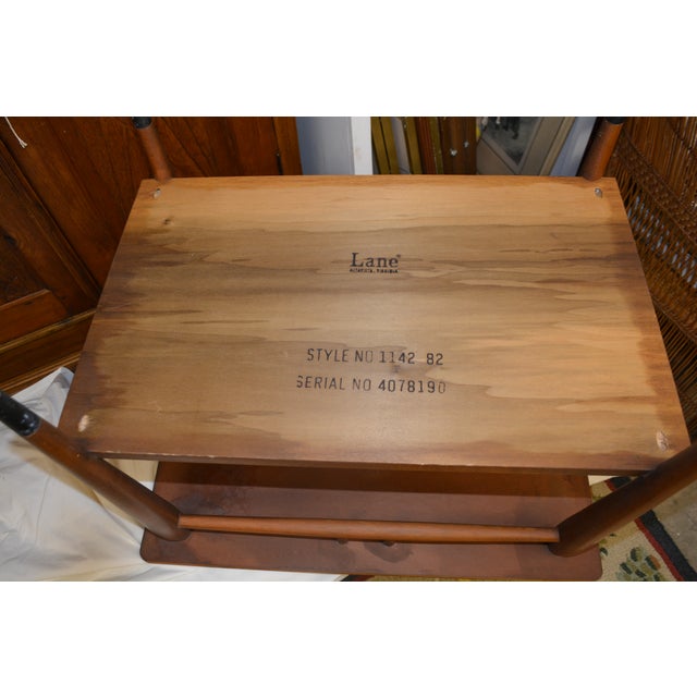 1960s Mid Century Modern Lane Teak Rectangle Coffee Table & 2 End / Side Tables 3 Piece Set For Sale - Image 17 of 18