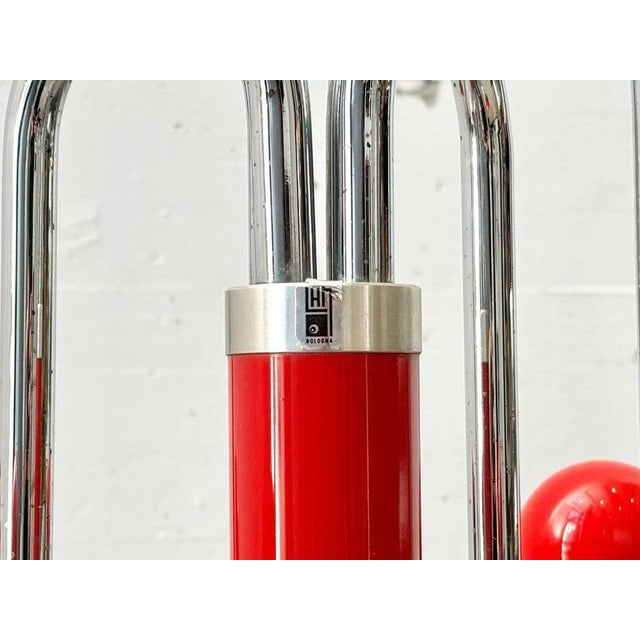 1980s Mid-Century Modern Wardrobe in Red from LHT Bologna, 1980s For Sale - Image 5 of 13