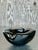 Mid-Century Modern Vintage Boho Black Art Glass Bowl For Sale - Image 3 of 11