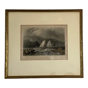 Early 1900s Lighthouse Near Caldwell's Landing, Framed