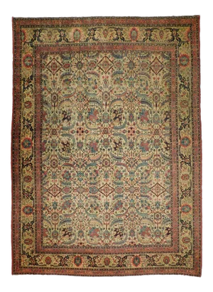 Antique Persian Dorokhsh Rug - 9' x 12'4"
