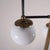 Glass & Metal Floor Lamp For Sale - Image 3 of 5