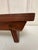 Brown Vintage American Primitive Mortise & Tenon Solid Wood Low Stool For Sale - Image 8 of 11