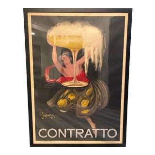 Contratto Asti Vintage Original Italian Poster For Sale