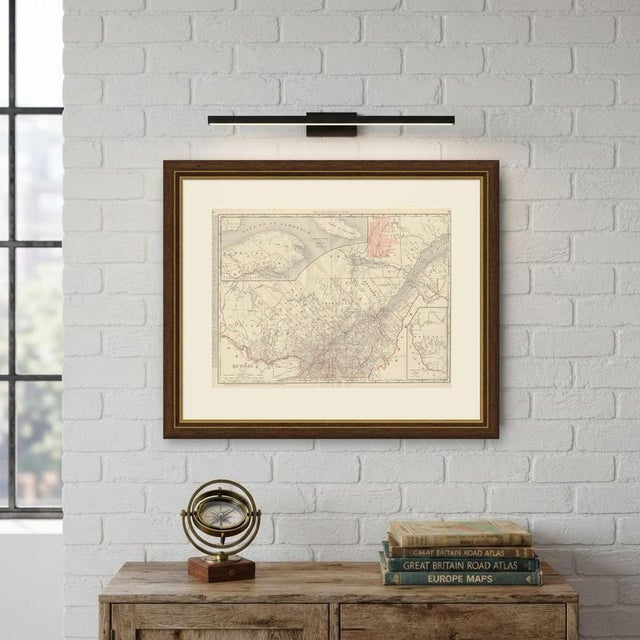 Antique Map of Quebec with Gaspé Inset from Rand McNally, 1899 For Sale - Image 10 of 12