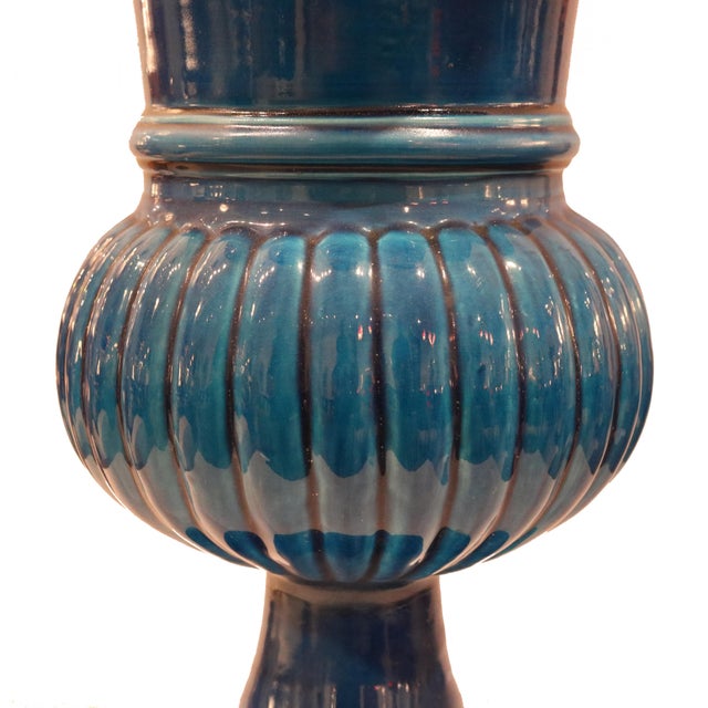 Art Deco Art Deco Period French Glazed Ceramic Vase France circa 1920 For Sale - Image 3 of 5