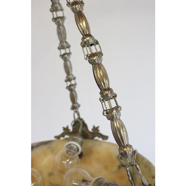 Neo Classical Alabaster Pendant Light, 1880 For Sale - Image 11 of 15