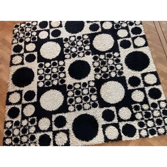 Textile Geometry 1 Rug by Verner Panton for Unika Vaev, 1960 For Sale - Image 7 of 9
