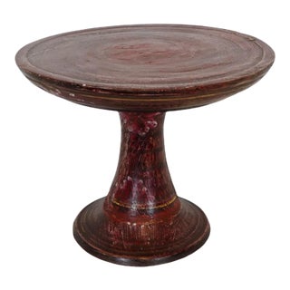 Antique Javanese Offering Stand Plate For Sale