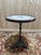 Metal Bistro Side Table with Cast Iron Base and Mosaic For Sale - Image 7 of 7