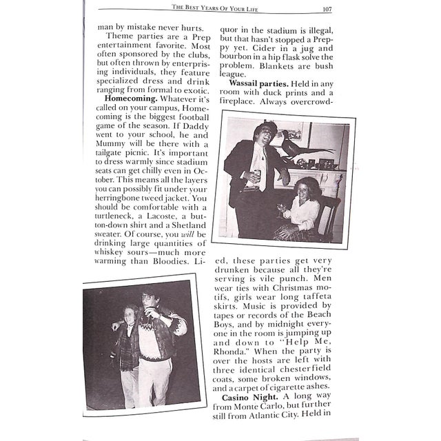 White "The Official Preppy Handbook" 1980 Birnbach, Lisa (Inscribed) For Sale - Image 8 of 15