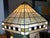 Arts & Crafts Vintage Arts and Crafts Style Stained Glass Lampshade For Sale - Image 3 of 9