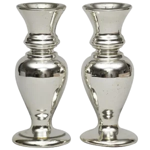 Victorian Mercury Glass Vases, circa 1870 - a Pair