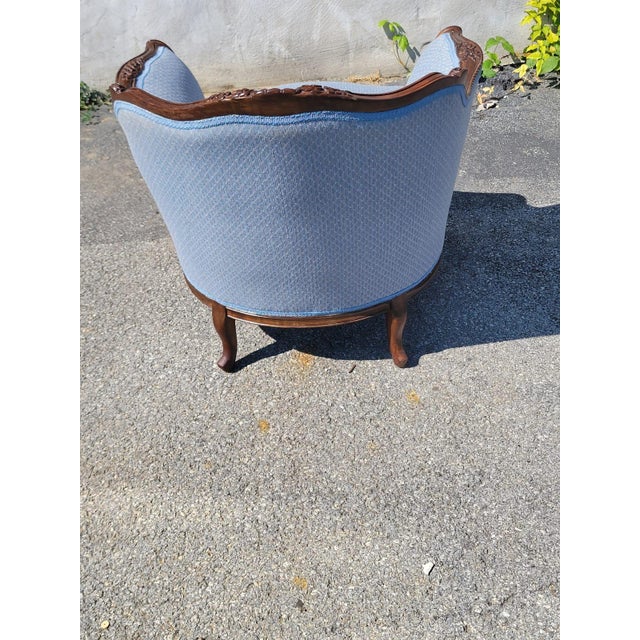 1930 Italian Club Living Room Chair Beachwood For Sale - Image 10 of 17