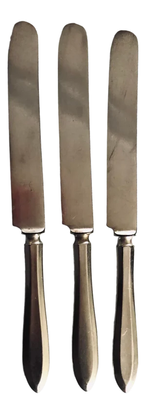 Vintage Community Silver Plate Dinner Knives S/3