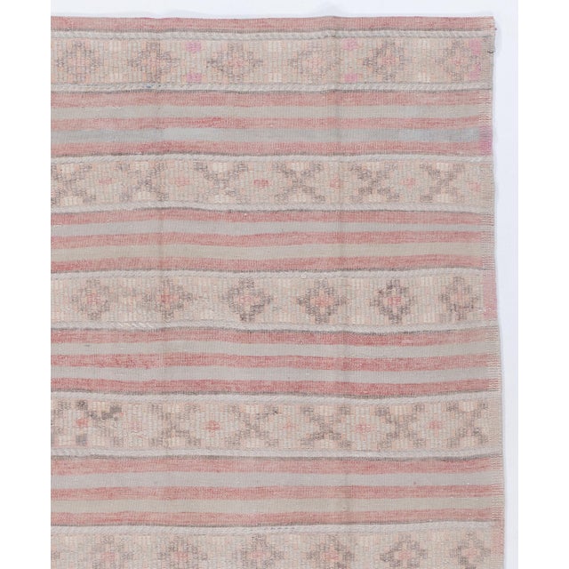 Vintage Turkish Kilim Rug 5'11 X 8'3 For Sale - Image 4 of 8