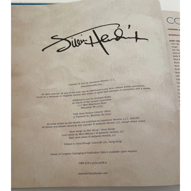 White Jimi Hendrix the Ultimate Lyric Book by Janie Hendrix For Sale - Image 8 of 9