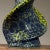 Blue Vintage Postmodern Glossy Lava Glaze Twisted Vase For Sale - Image 8 of 10