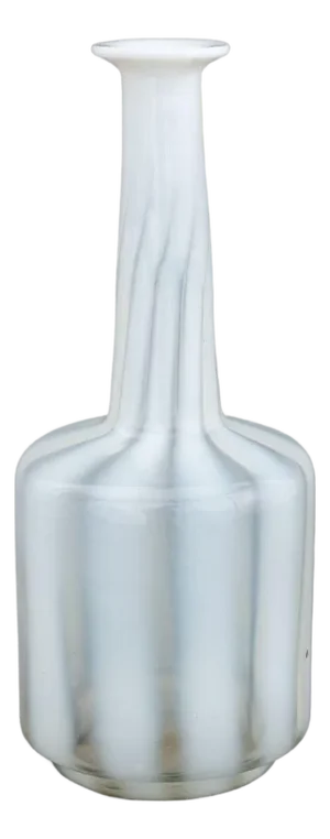 French Opaline Glass Bottle Vase