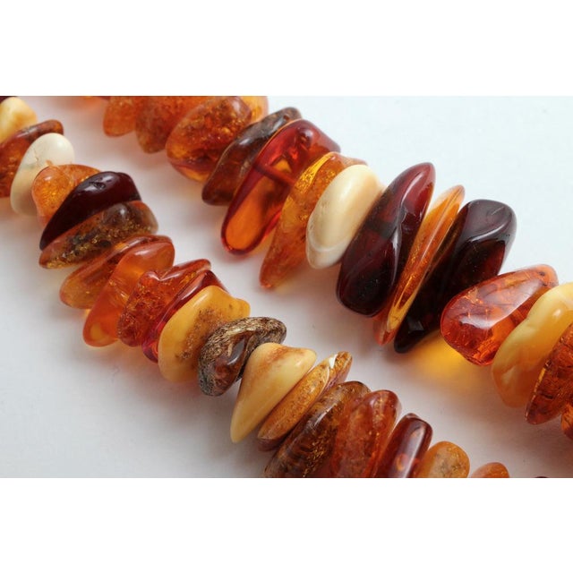 Gemstone Vintage Three Amber Necklaces, 1960s, Set of 3 For Sale - Image 7 of 18