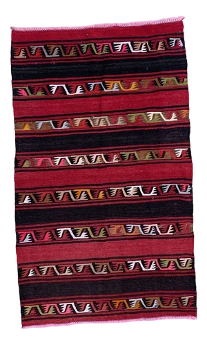 Vintage Turkish Wool Kilim Rug