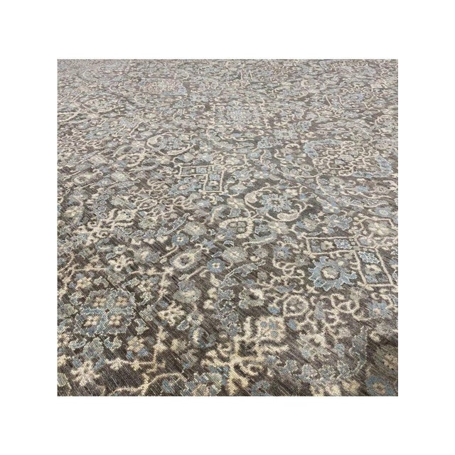 1990s Handwoven Khotan Style Area Rug 9x11 For Sale - Image 10 of 12