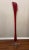 Metal 45” Tall Mid Century Modern Italy Aventurine Glass Floor Vase Red With Silver Flecks For Sale - Image 7 of 12