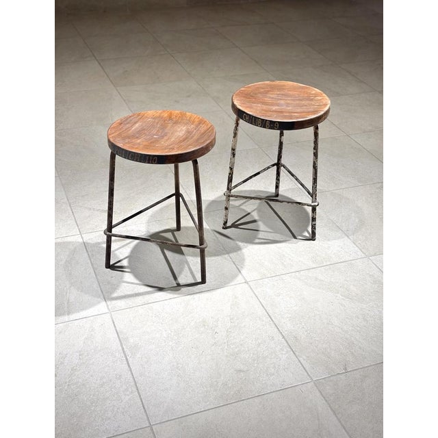 Set of Stools by Pierre Jeanneret, 1952 For Sale - Image 13 of 13