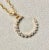 Contemporary Syna Yellow Gold Crescent Pendant with Diamonds For Sale - Image 3 of 5
