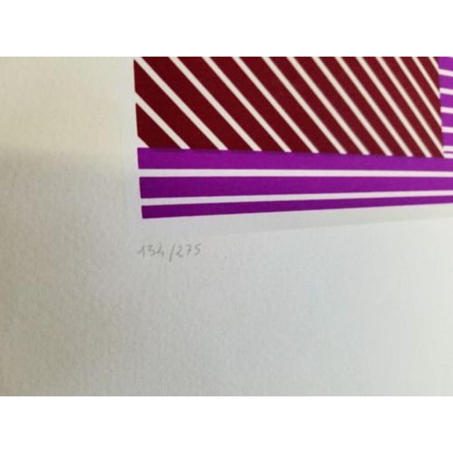 Victor Vasarely Victor Vasarely Op-Art Screenprint, Signed For Sale - Image 4 of 6
