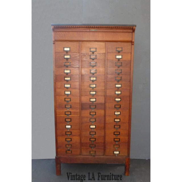 M.Ohmer's Sons Antique Amberg Patent File Oak Letter