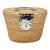 Vintage Hand-Woven Rattan & Wicker Travel Tea Basket / Storage Caddy For Sale