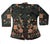 This Antique Chinese silk embroidered jacket dates from the 1900s. It is made of a black silk fabric background, with...