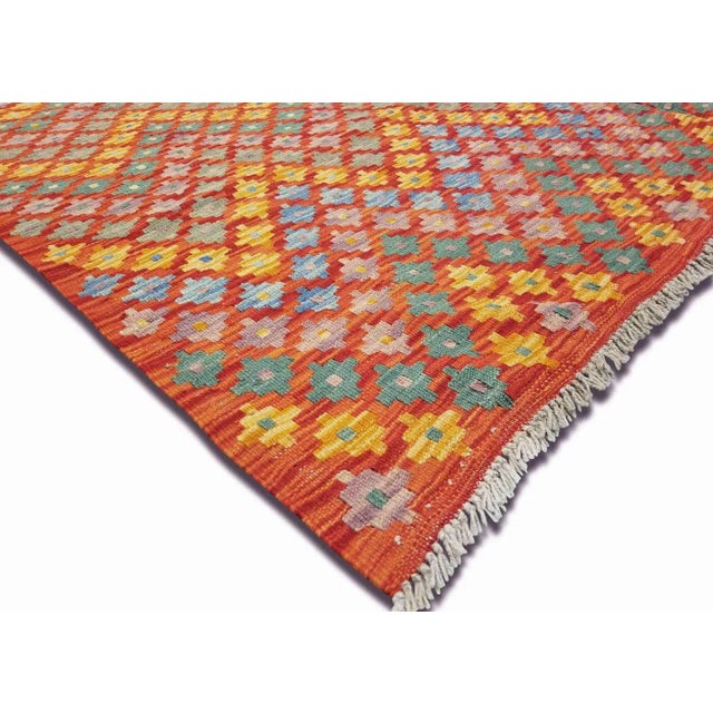 Traditional 1960s Afghan Maimana Kilim For Sale - Image 3 of 4