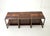 Brown Mid-Century Modern Brass and Wood Coffee Tables, Italy, 1970s, Set of 3 For Sale - Image 8 of 14