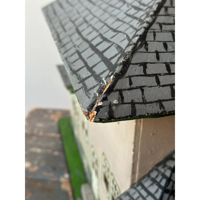 Vintage Folk Art Model American "Foursquare" Style Home, Circa 1940s For Sale - Image 12 of 12