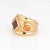 Early 21st Century David Yurman Renaissance 18k Gold Citrine Rhodalite Garnet Wide Band Ring Size 6.5 For Sale - Image 5 of 7